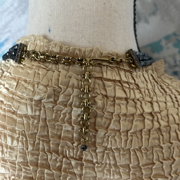 Heidi Daus Genuine Pearl and Hematite 3 Strand Necklece - Picture 9 of 13